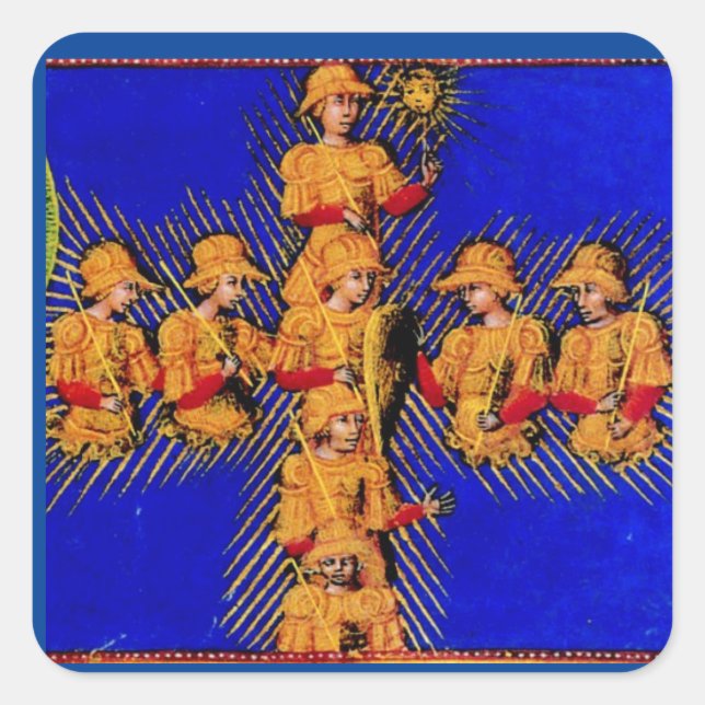 Mars souls in Paradise - Dante Square Sticker (Front)