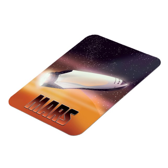 Mars Space poster Magnet (Left Side)