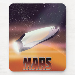Mars Space poster Mouse Mat