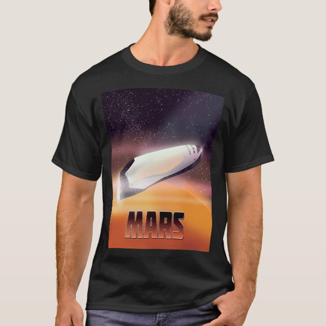 Mars Space poster T-Shirt (Front)