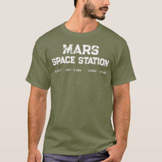 Mars Space Station Vintage Logo T-Shirt