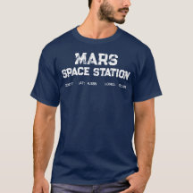 Mars Space Station Vintage Logo T-Shirt