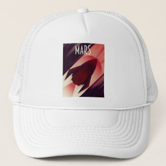 Mars Starship Art Deco Space Art Trucker Hat
