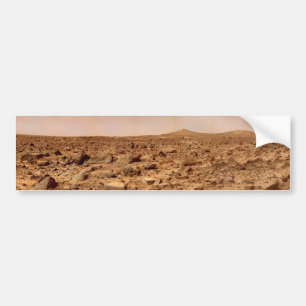 Mars Surface, Martian Landscape Bumper Sticker