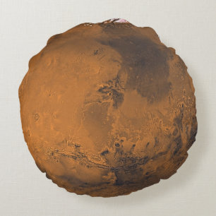 Mars Surface Planet Photo Round Cushion
