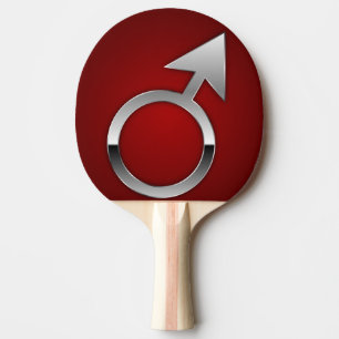 Mars symbol ping pong paddle