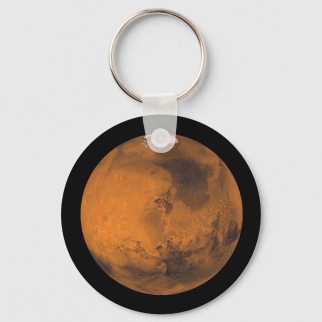 Mars the Red Planet in Outer Space Key Ring (Front)