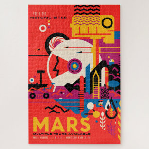 Mars Tourist Poster Jigsaw Puzzle