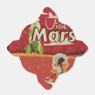 Mars Vintage Travel Poster Favour Box