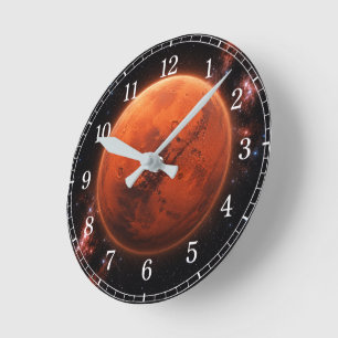 Mars Wall Clock — Space-Inspired Design