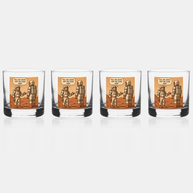 Mars Whiskey Glass (Front)