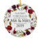 Marsala First Christmas as Mr & Mrs