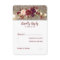 Marsala Flowers Rustic Wedding RSVP