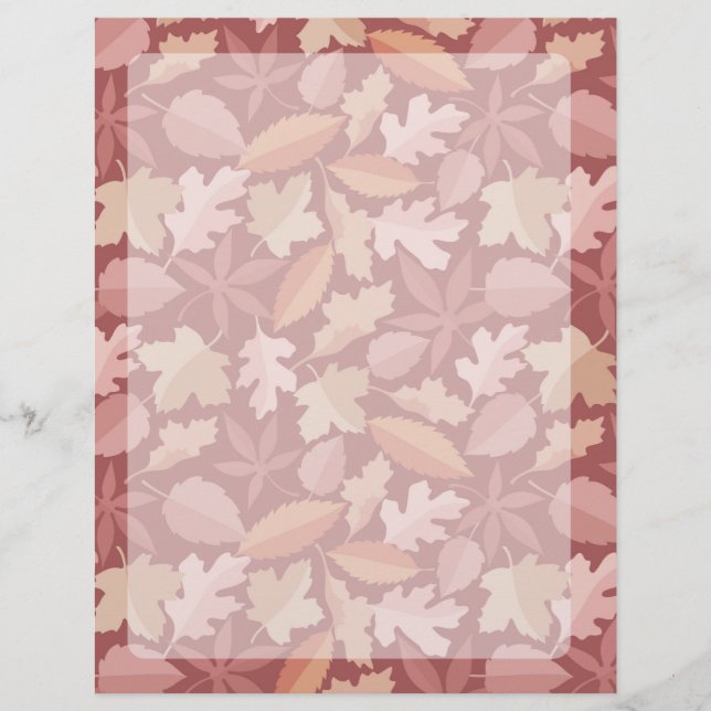 Marsala leaves pattern flyer (Front)