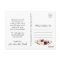 Marsala & Pink Floral Wedding Thank You Postcards