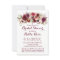Marsala Red Burgundy Floral Bridal Shower Invite