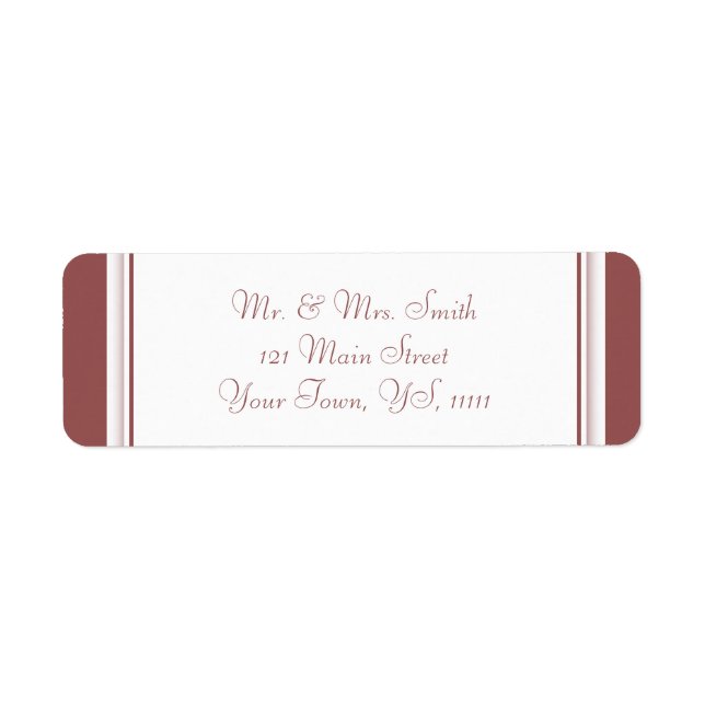 Marsala Return Address (Front)