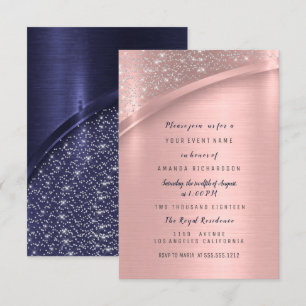 Marsala Rose Bridal Shower Birthday Sweet 16th Invitation