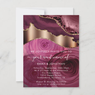 Marsala Roses Floral Border QR Code Glutter