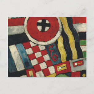 Marsden Hartley - Berlin Abstraction Holiday Postcard