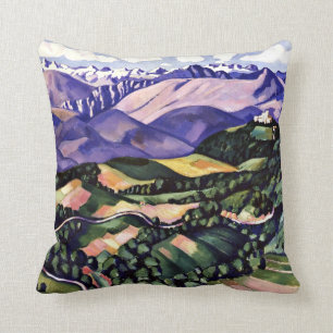 Marsden Hartley - Purple Mountains, Venice Cushion