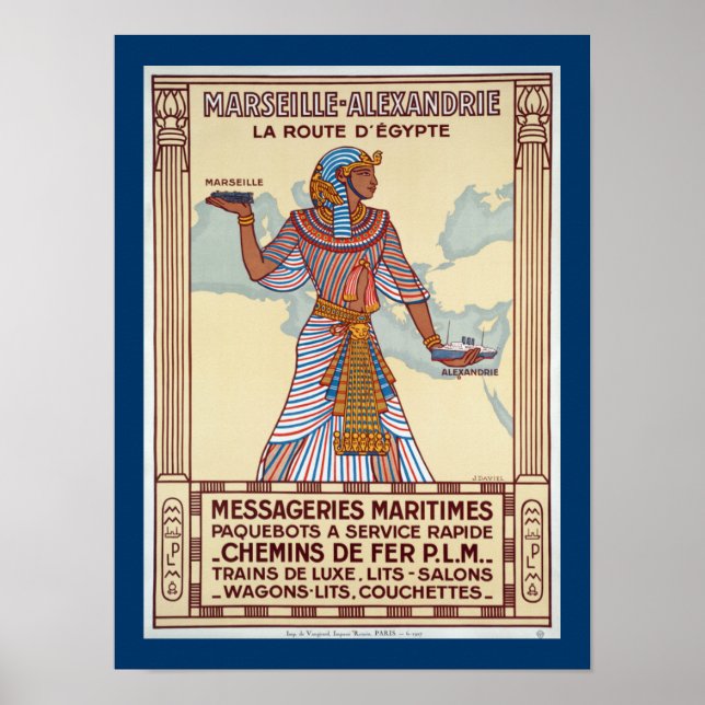 Marseille - Alexandrie ~ La Route D'Egypte Poster (Front)