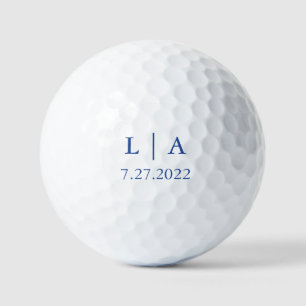 Marseille Bleu Wedding Personalised Golf Ball