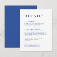 Marseille Bleu & White Modern Minimalist Elegant