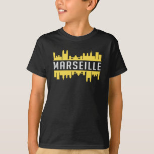 Marseille City Skyline Cityscape Funny Gift Idea T-Shirt