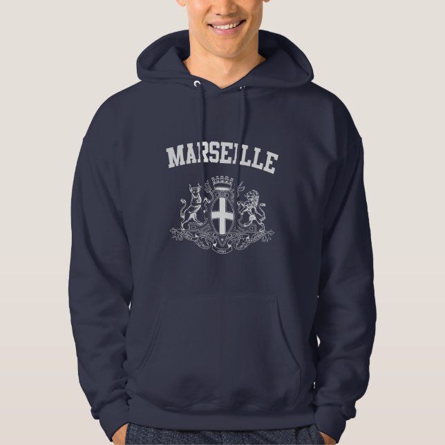 Marseille Coat of Arms Hoodie (Front)