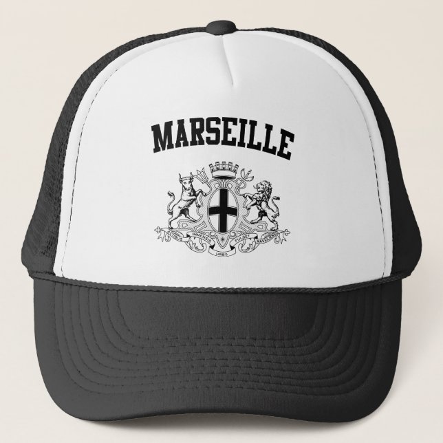 Marseille Coat of Arms Trucker Hat (Front)