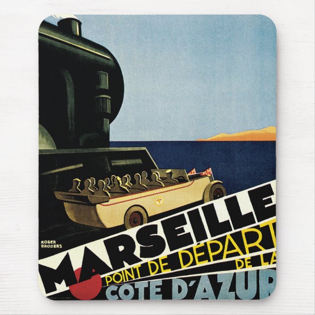 Marseille ~ Cote D'Azur Mouse Mat (Front)