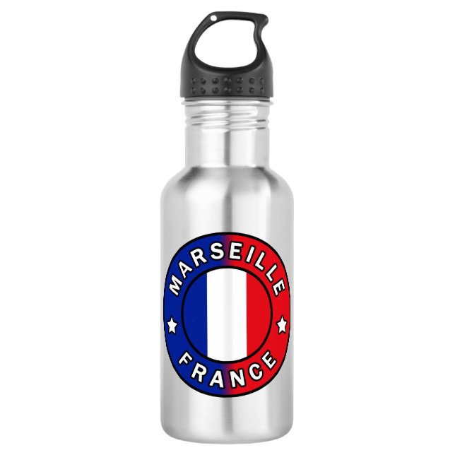 Marseille France 532 Ml Water Bottle (Front)