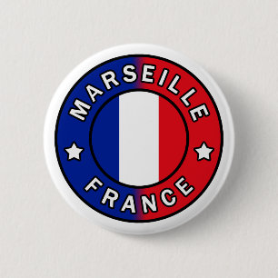 Marseille France 6 Cm Round Badge