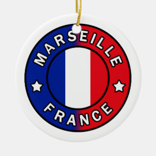 Marseille France Ceramic Tree Decoration