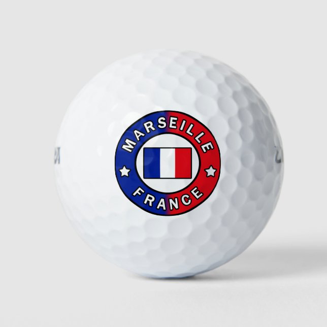 Marseille France Golf Balls (Front)