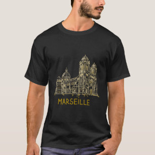 Marseille France Hand Drawn T-Shirt