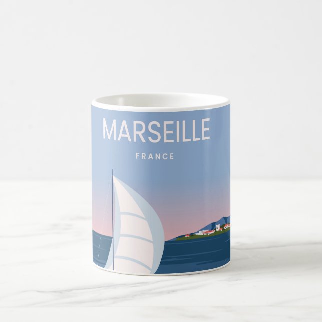 Marseille France landscape Coffee Mug (Center)