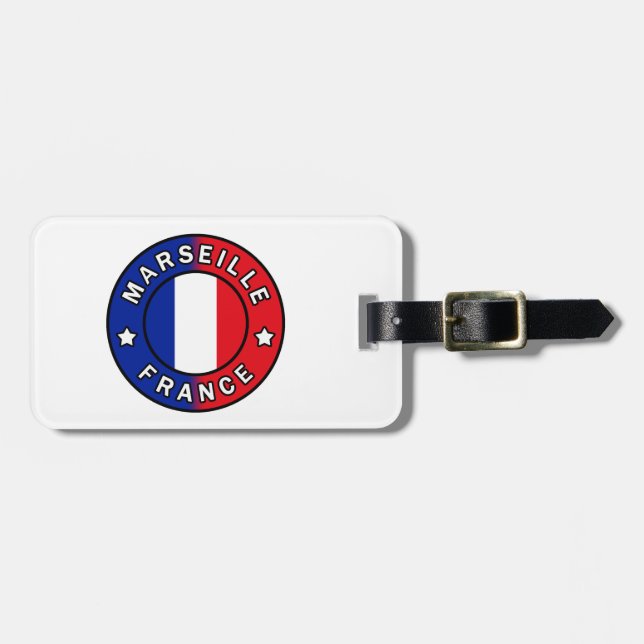 Marseille France Luggage Tag (Front Horizontal)