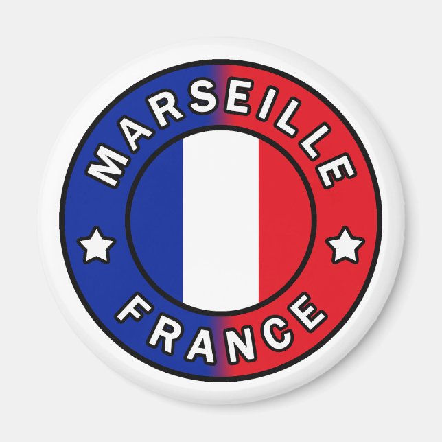 Marseille France Magnet (Front)