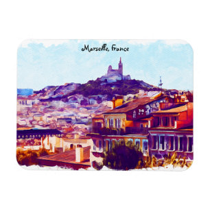 Marseille France Panorama View Magnet