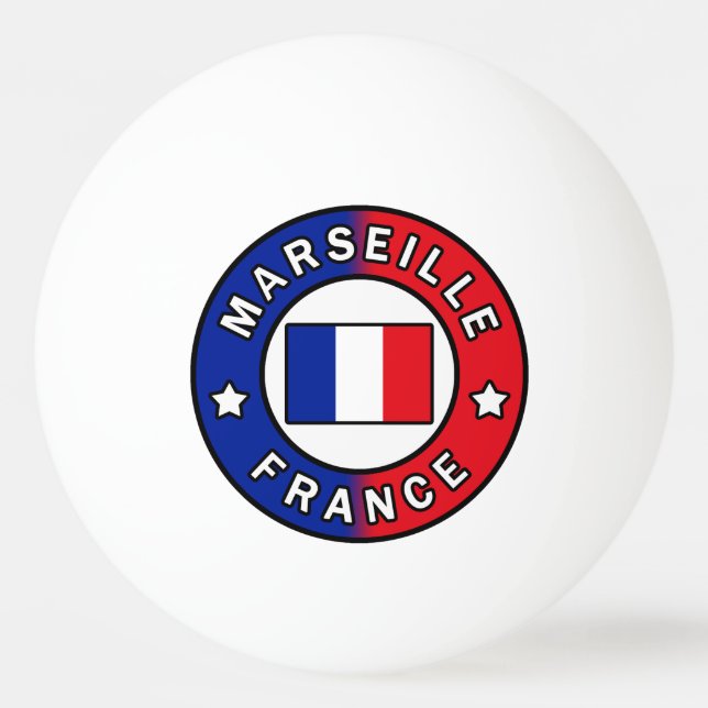 Marseille France Ping Pong Ball (Front)