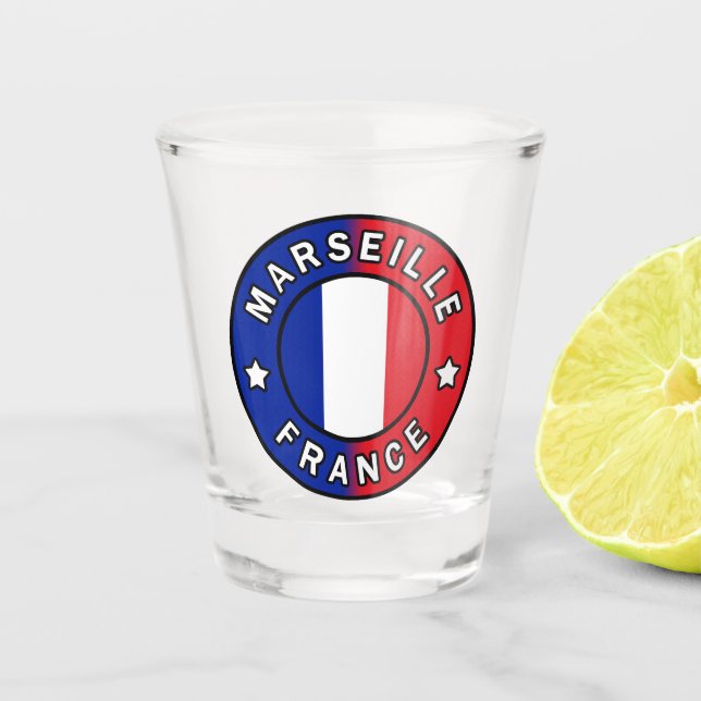 Marseille France Shot Glass (Front)