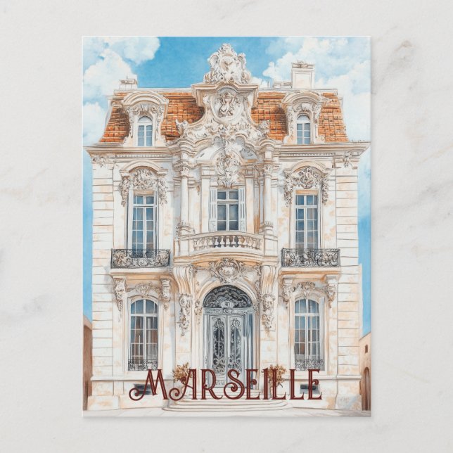 Marseille France Travel Postcard (Front)