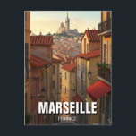 Marseille France Travel Postcard<br><div class="desc">Marseille, France’s oldest city and second-largest metropolis, is a vibrant port city on the Mediterranean coast. Founded by the Greeks over 2, 600 years ago, Marseille has a rich maritime history that is reflected in its bustling Vieux-Port (Old Port), where fishing boats, yachts, and waterfront cafés create a lively atmosphere....</div>