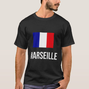 Marseille French Flag City Vacation Roots France T-Shirt