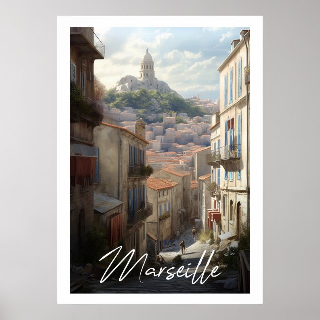 Marseille - illustration poster (Front)