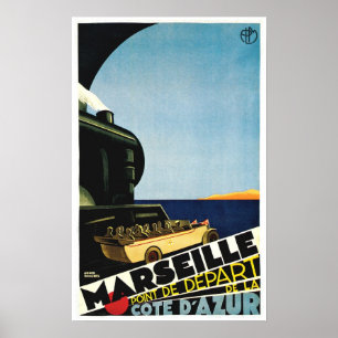 Marseille / Marseille - Cote D Azur France Travel Poster