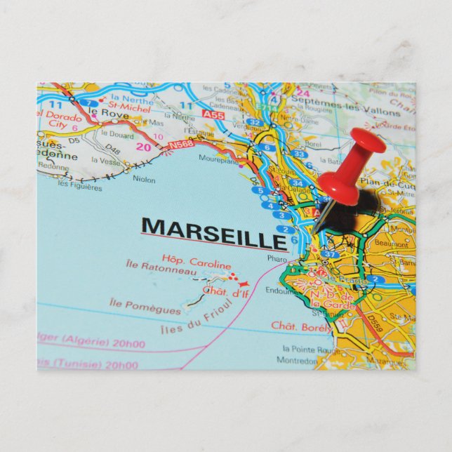 Marseille, Marseilles, France Postcard (Front)