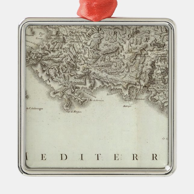 Marseille Metal Tree Decoration (Front)